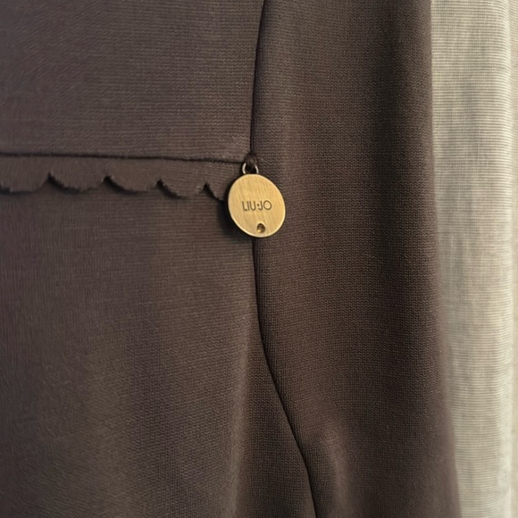 LIU JO Dark Purple / Beige Fitted Dress size XS - Picture 2 of 6